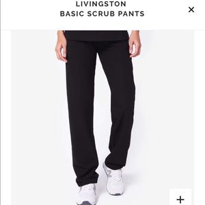 NWT FIGS Black Livingston Black Scrub Pants